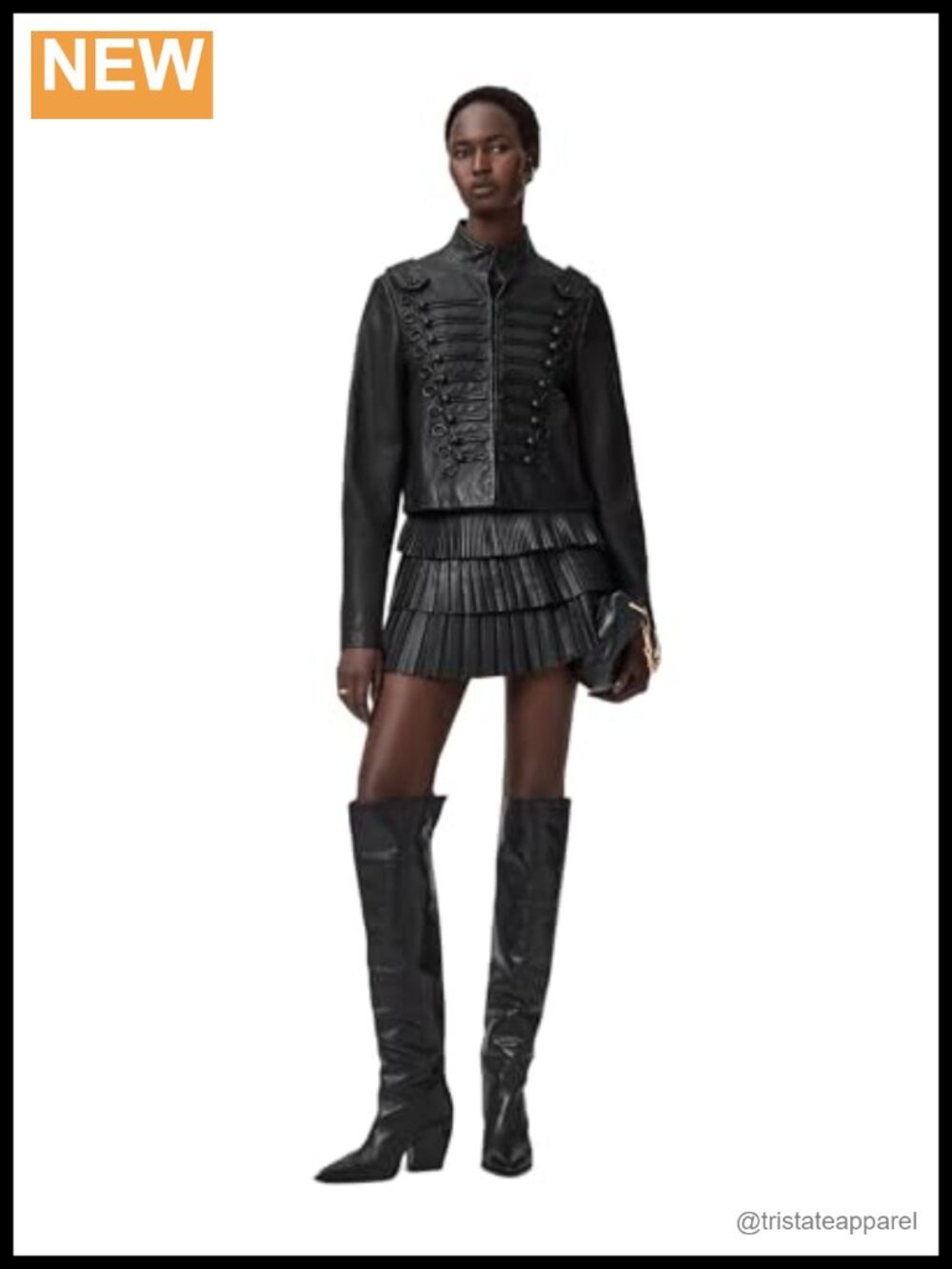 Women's Leather Jacket - Sheep Leather Moto Jacket